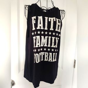 Colorbear Faith Family Football muscle tank